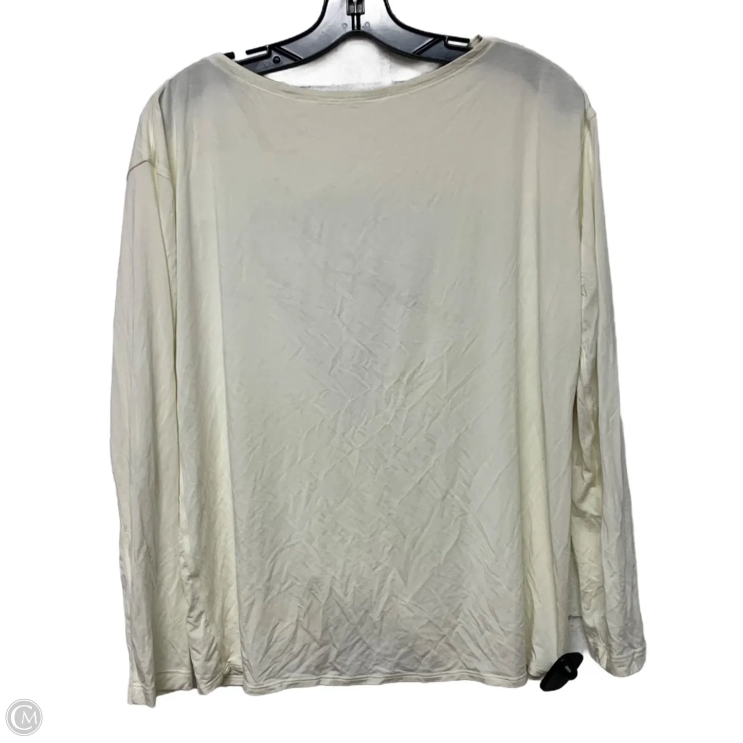 Athletic Top Long Sleeve Crewneck By Lululemon In Cream, Size: M