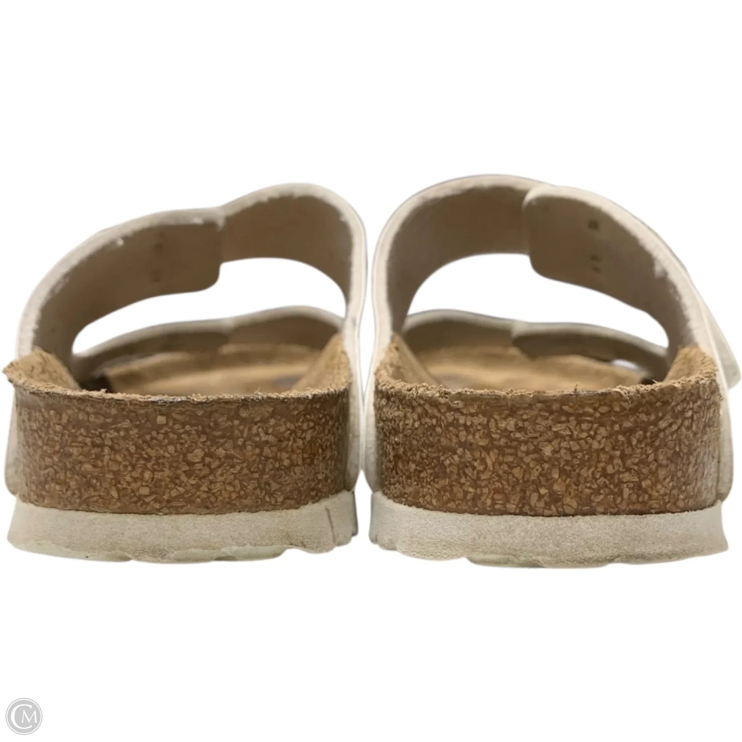 Sandals Flats By Birkenstock In White, Size: 8