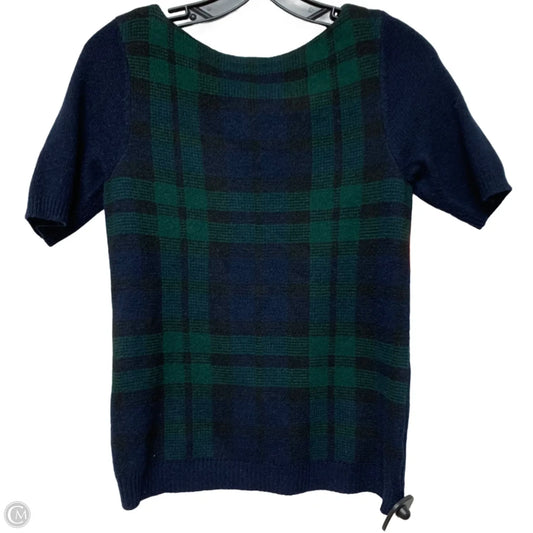 Sweater Short Sleeve By Lauren By Ralph Lauren In Blue & Green, Size: Xs