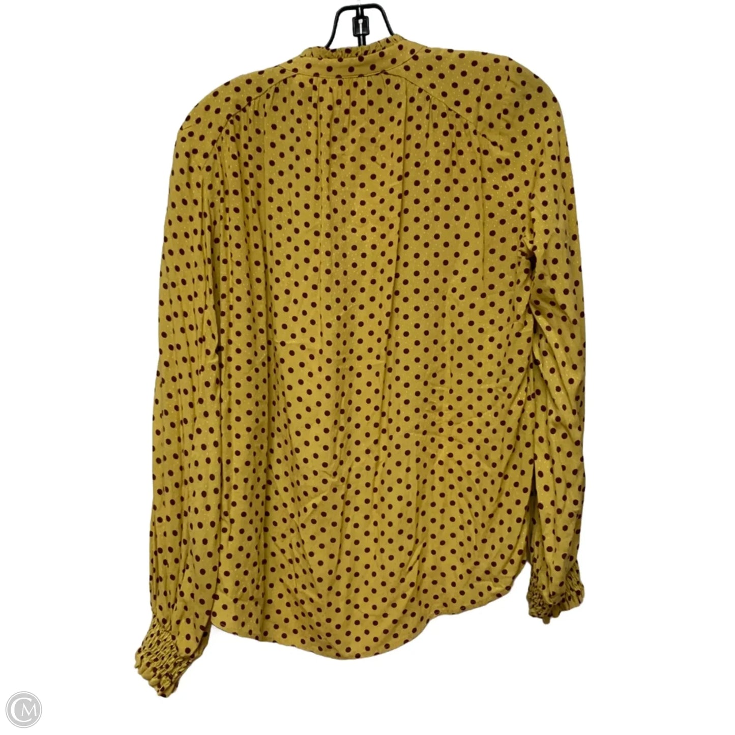 Top Long Sleeve By Maeve In Yellow, Size: S