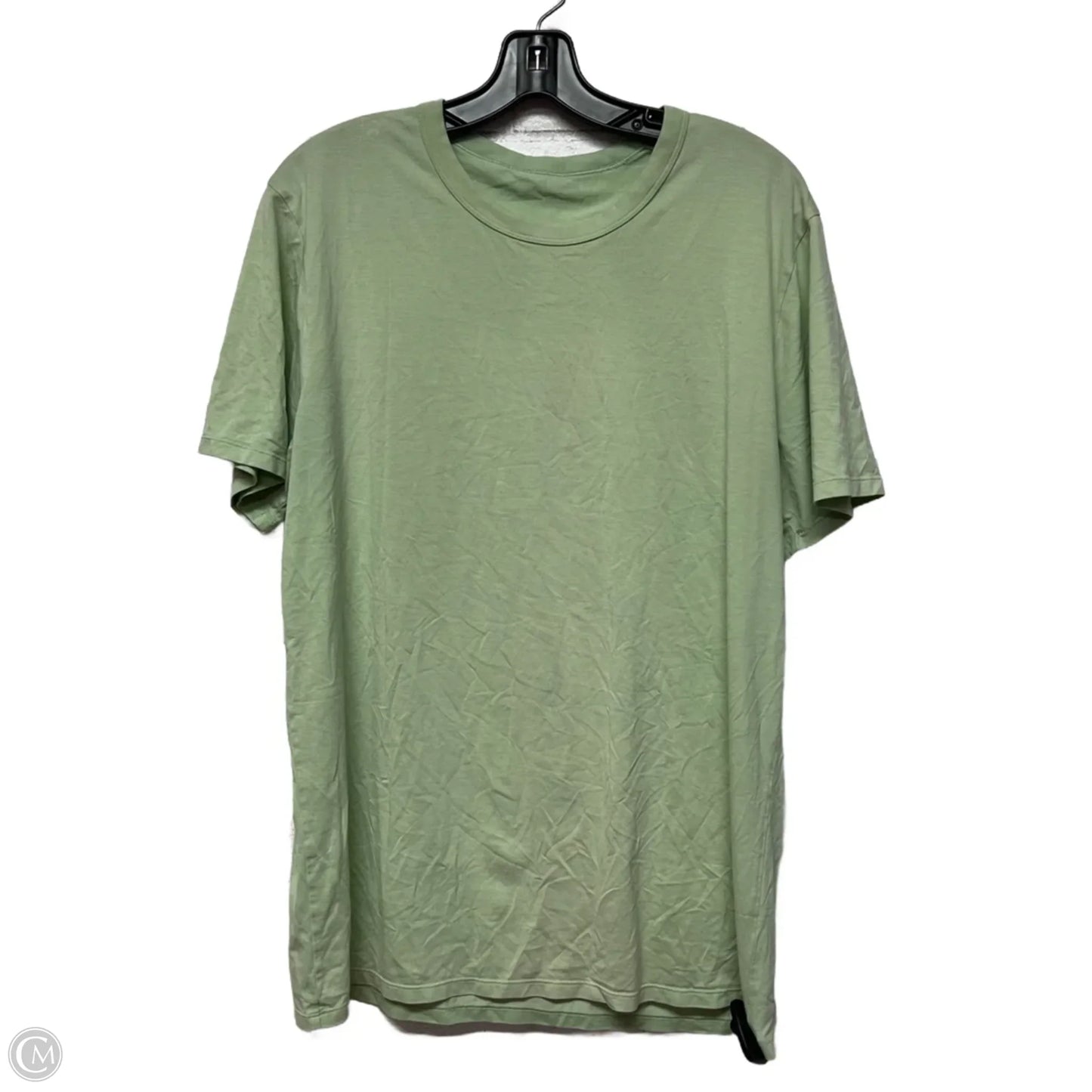 Athletic Top Short Sleeve By Lululemon In Green, Size: M