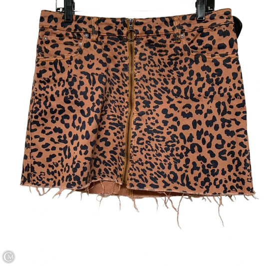 Skirt Mini & Short By We The Free In Animal Print, Size: 12