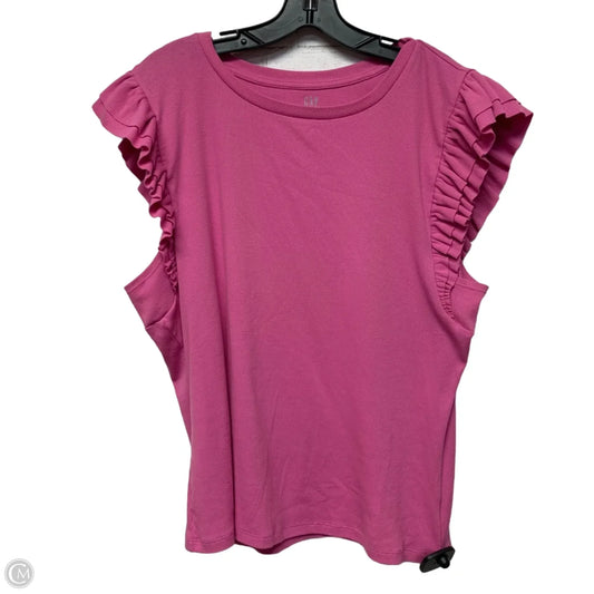 Top Short Sleeve By Gap In Pink, Size: Xxl