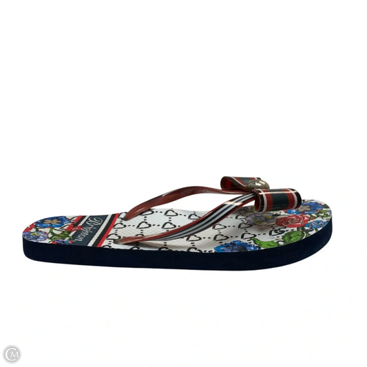 Sandals Designer By Brighton In Blue & Red & White, Size: 7