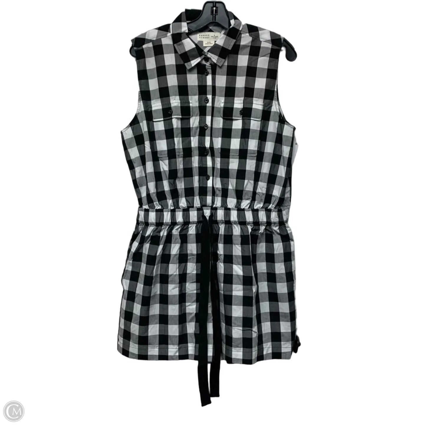 Romper Designer By Kate Spade In Black & White, Size: Xl