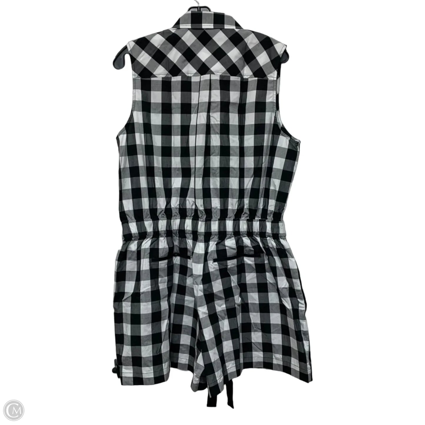 Romper Designer By Kate Spade In Black & White, Size: Xl