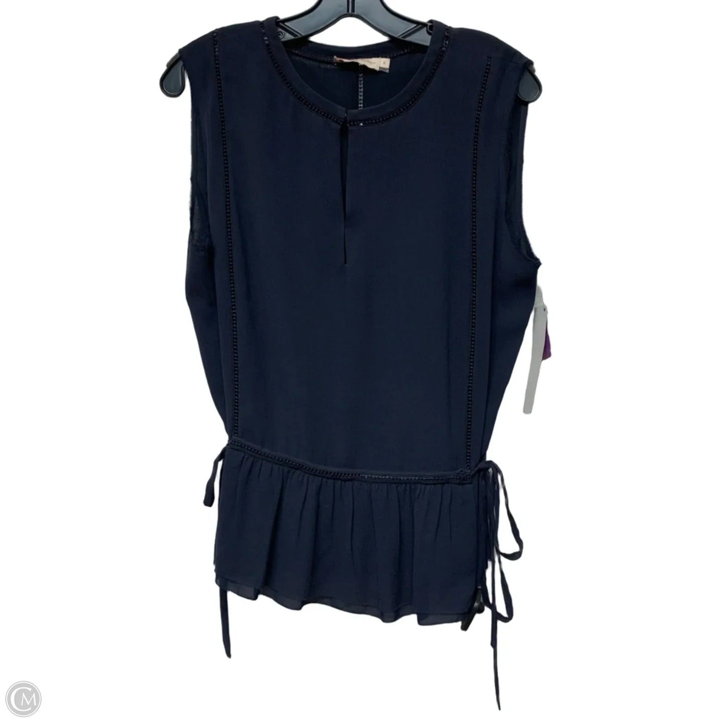 Blouse Designer By Tory Burch In Navy, Size: L