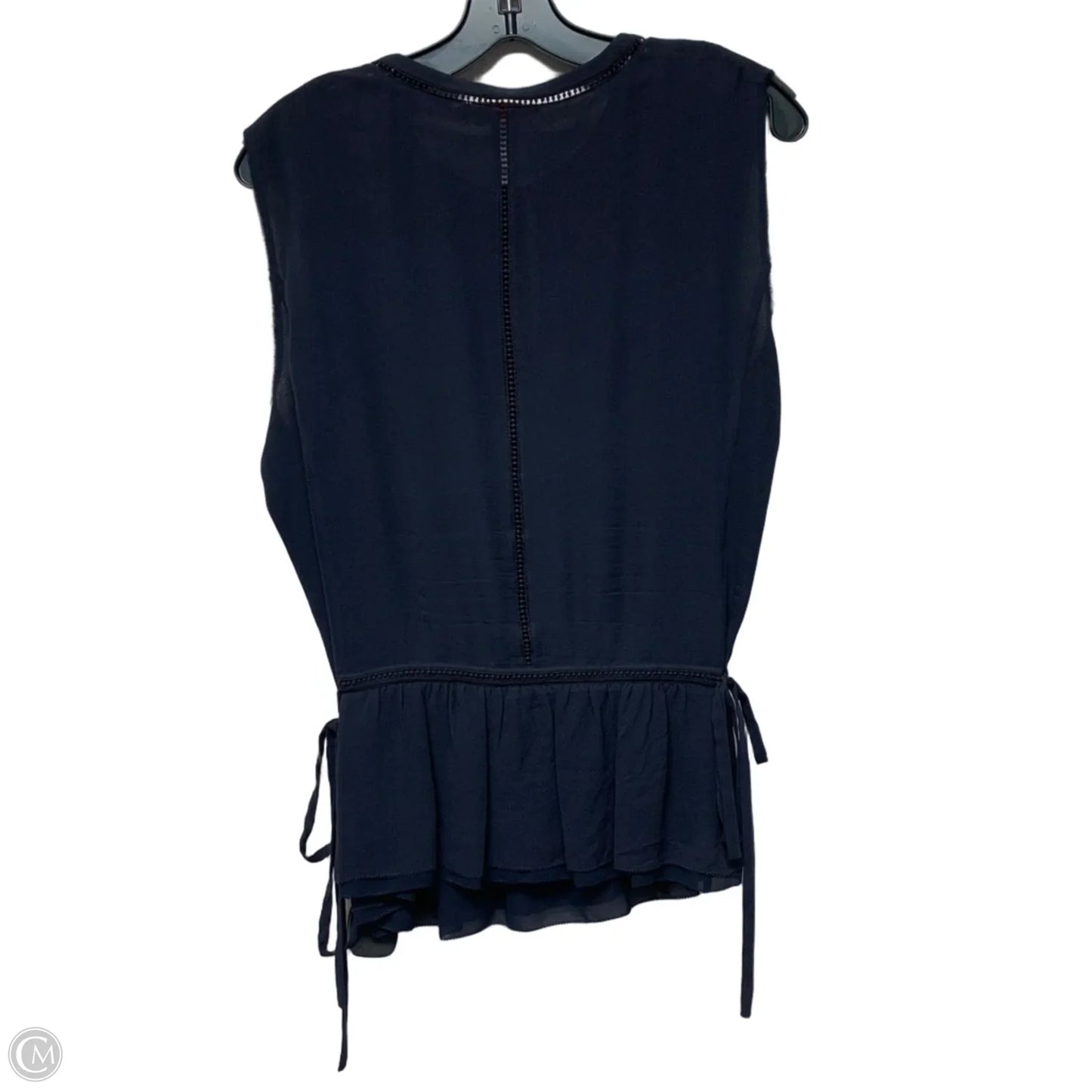 Blouse Designer By Tory Burch In Navy, Size: L