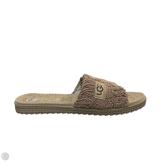 Sandals Designer By Ugg In Brown, Size: 10