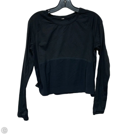 Athletic Top Long Sleeve Crewneck By Lululemon In Black, Size: S