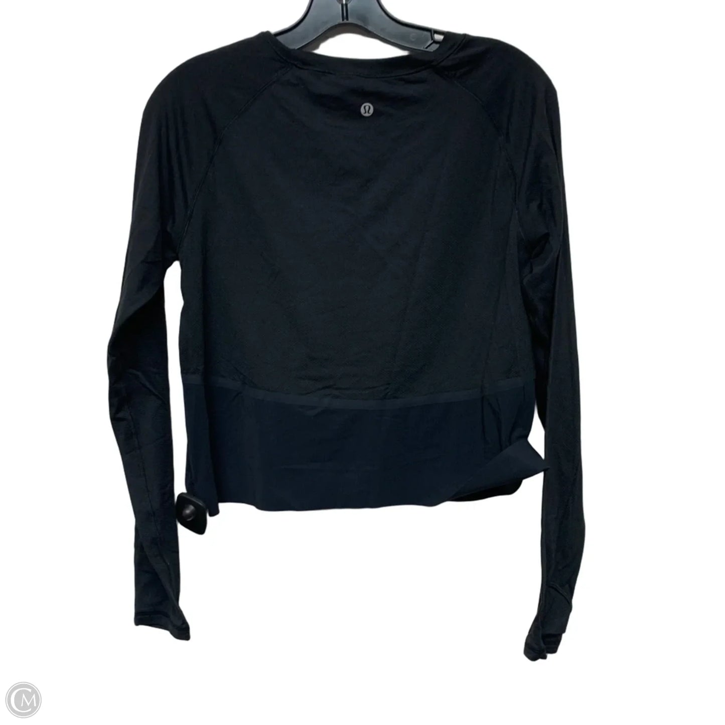 Athletic Top Long Sleeve Crewneck By Lululemon In Black, Size: S