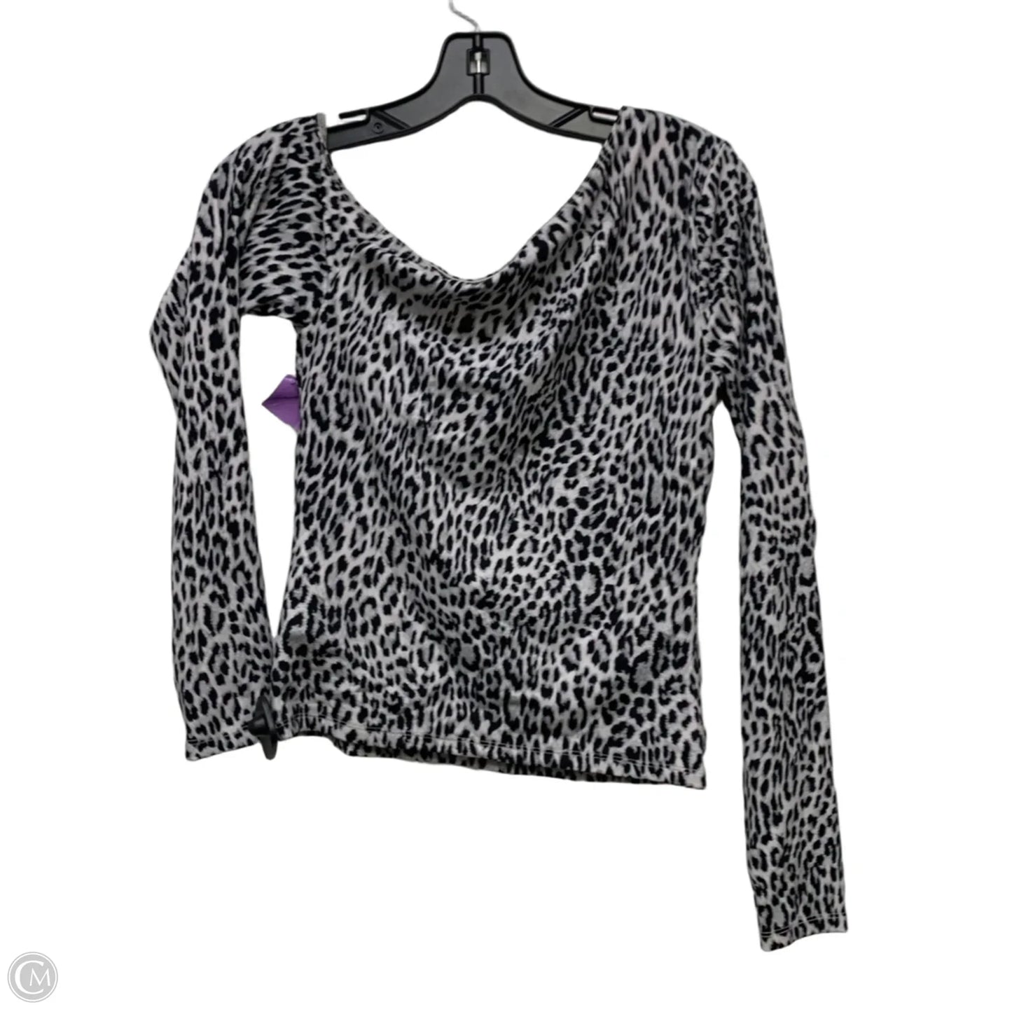 Top Long Sleeve By Good American In Grey, Size: S