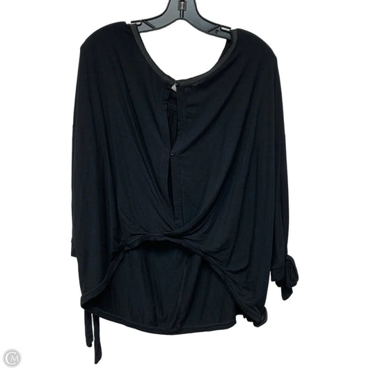 Top Long Sleeve By Free People In Black, Size: M