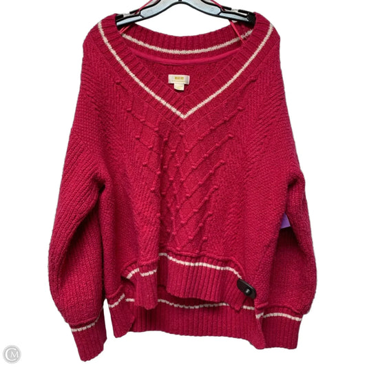 Sweater By Maeve In Pink, Size: Xl