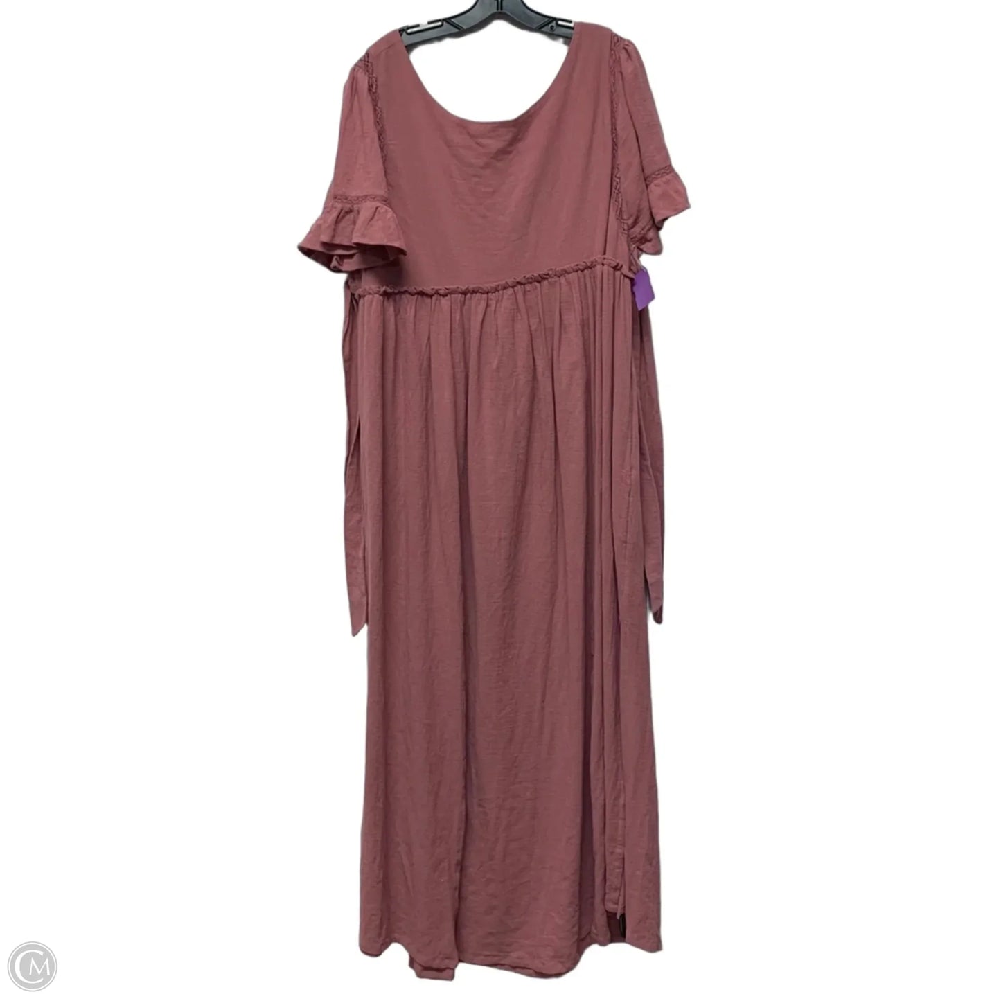 free people pink ruffle dress Dress Casual Maxi By Free People In Pink, Size: L