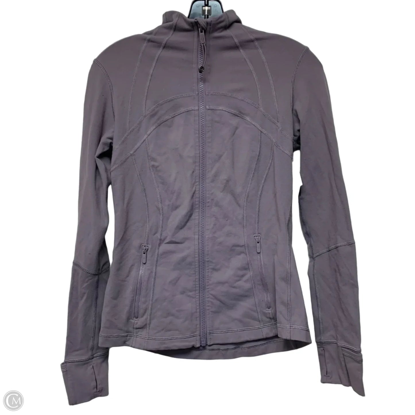 Athletic Jacket By Lululemon In Purple, Size: M
