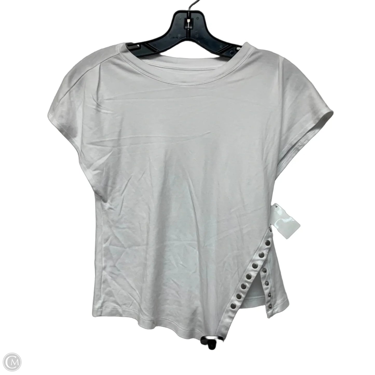 Top Short Sleeve By Anthropologie In White, Size: Xxs