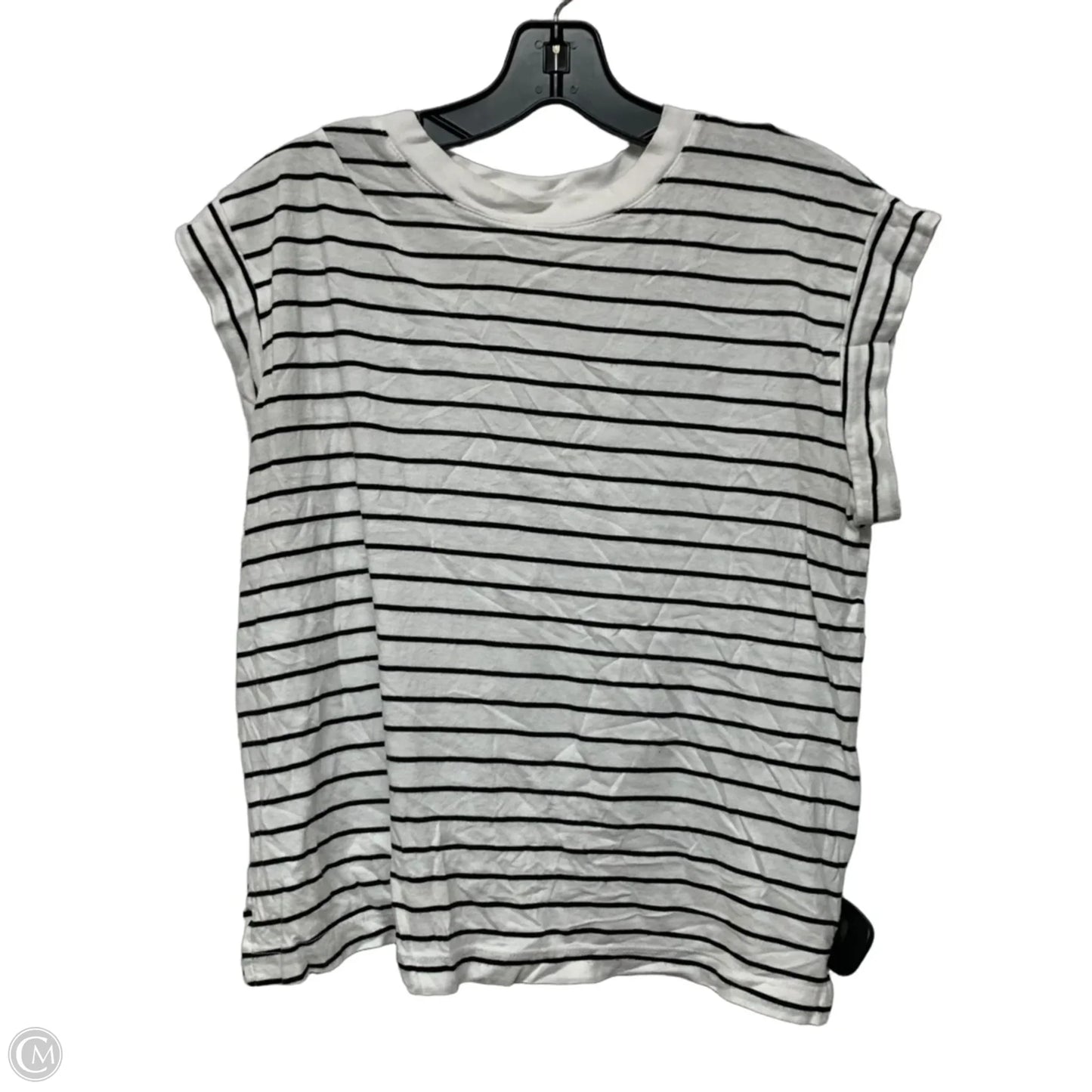 Top Short Sleeve By A New Day In Black & White, Size: S