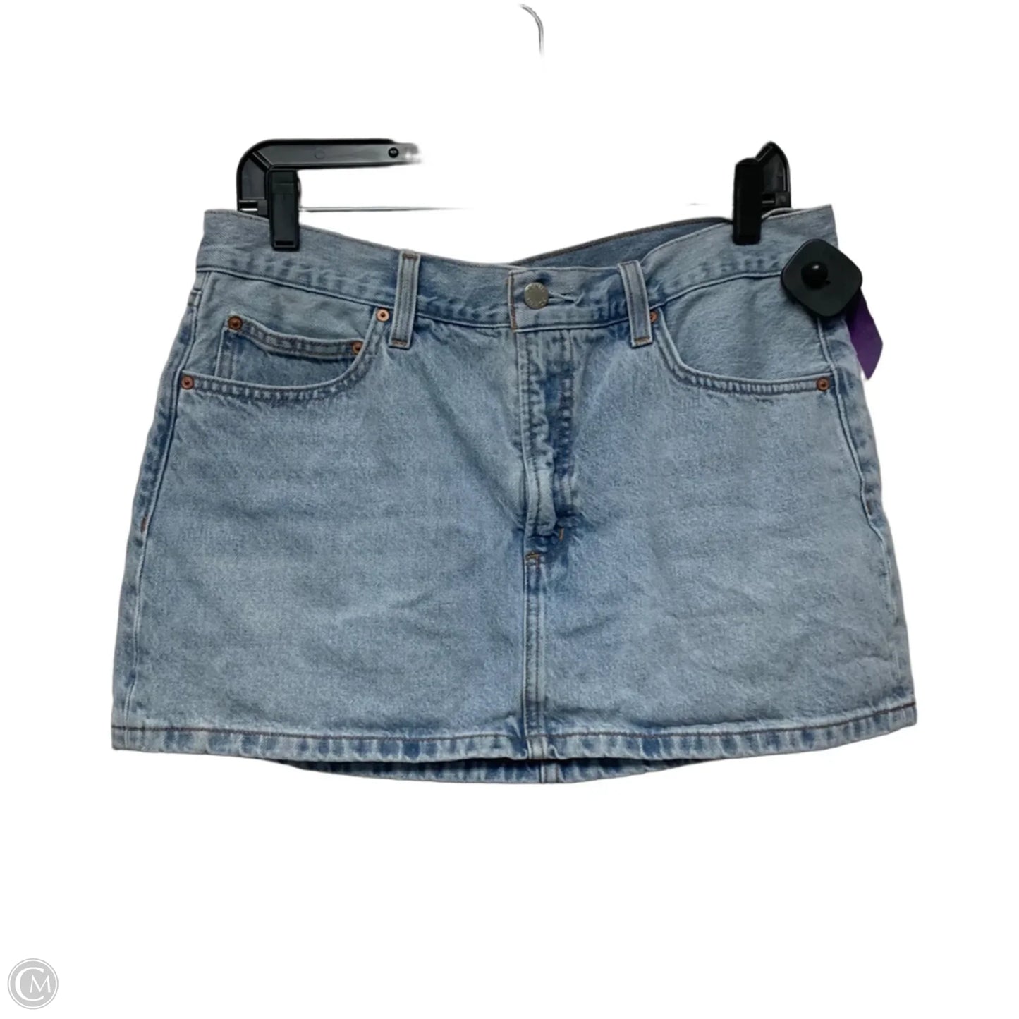 Skirt Mini & Short By Aritzia In Blue Denim, Size: 12