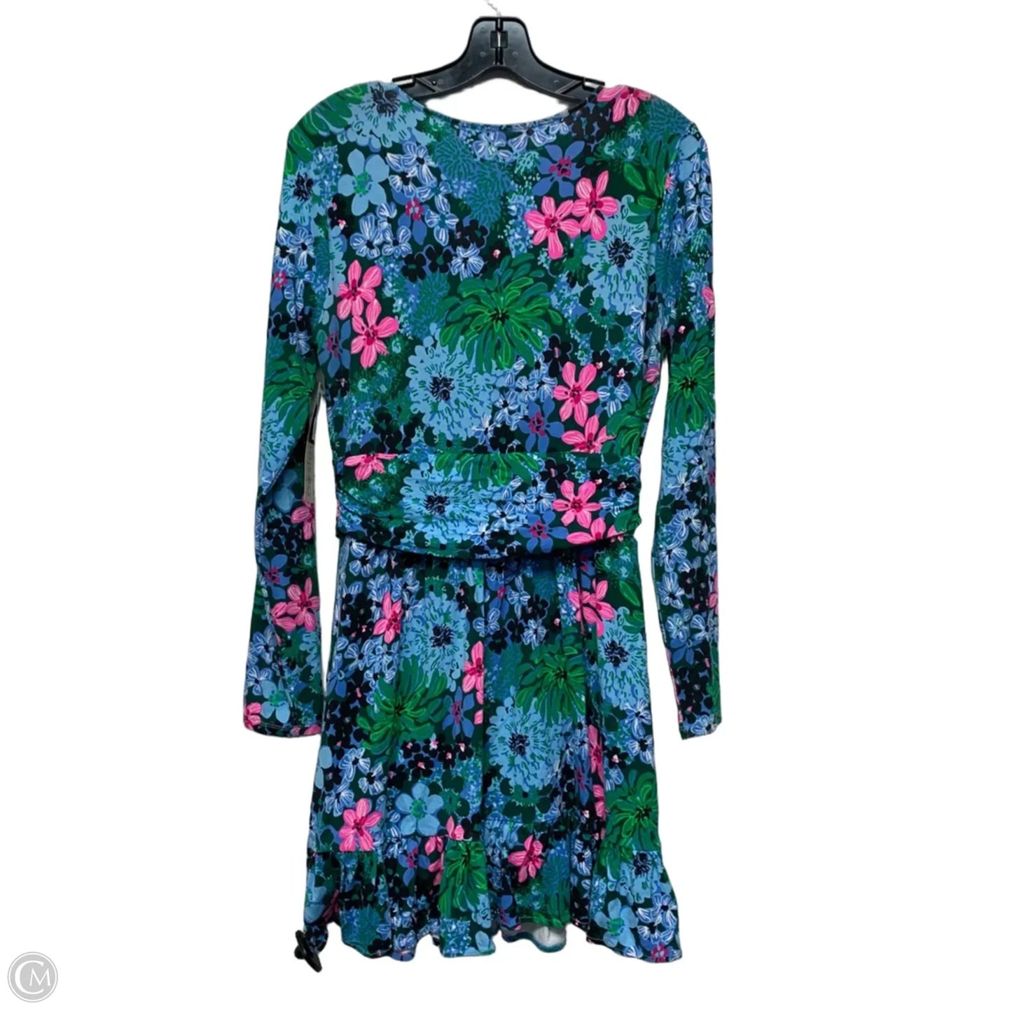 Dress Designer By Lilly Pulitzer In Blue & Green, Size: M