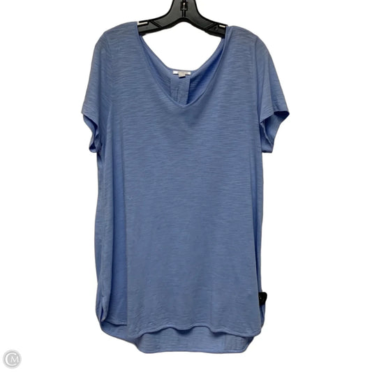 Top Short Sleeve By J. Jill In Blue, Size: L