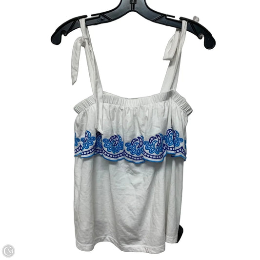 Top Sleeveless Designer By Lilly Pulitzer In White, Size: S