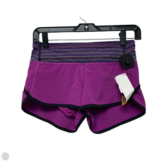 Athletic Shorts By Lululemon In Purple, Size: Xs