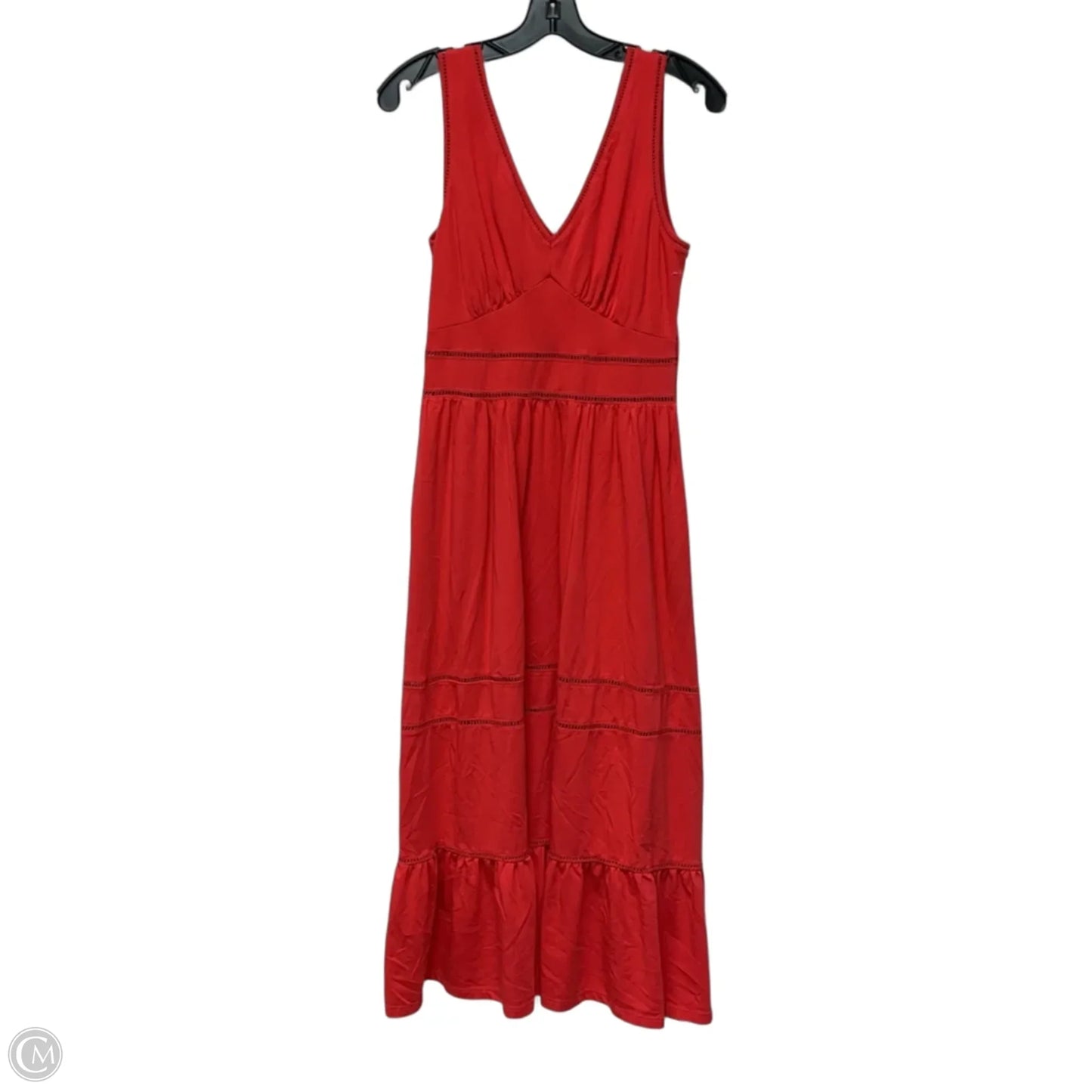 Dress Casual Maxi By Lands End In Orange, Size: Xs