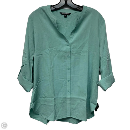 Top Short Sleeve By Mario Serrani In Green, Size: L