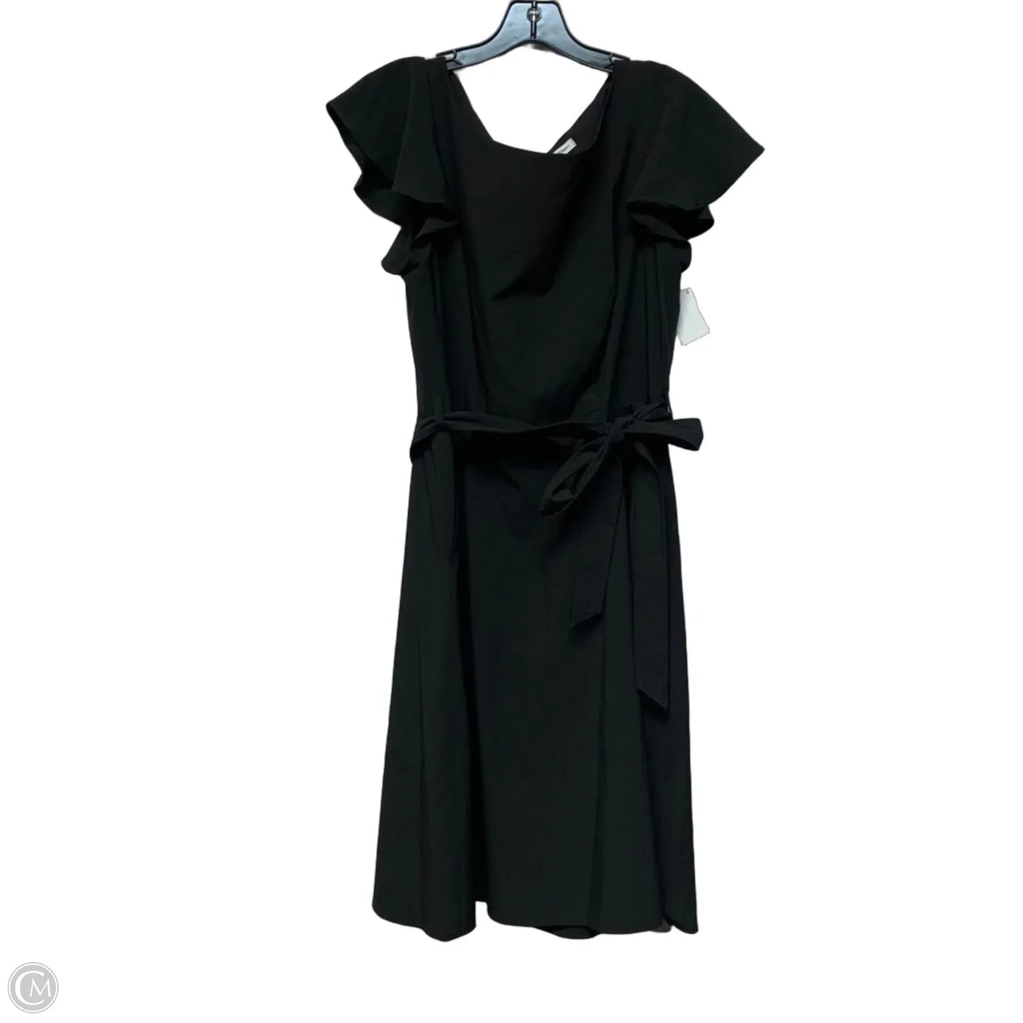 Dress Casual Midi By Calvin Klein In Black, Size: L