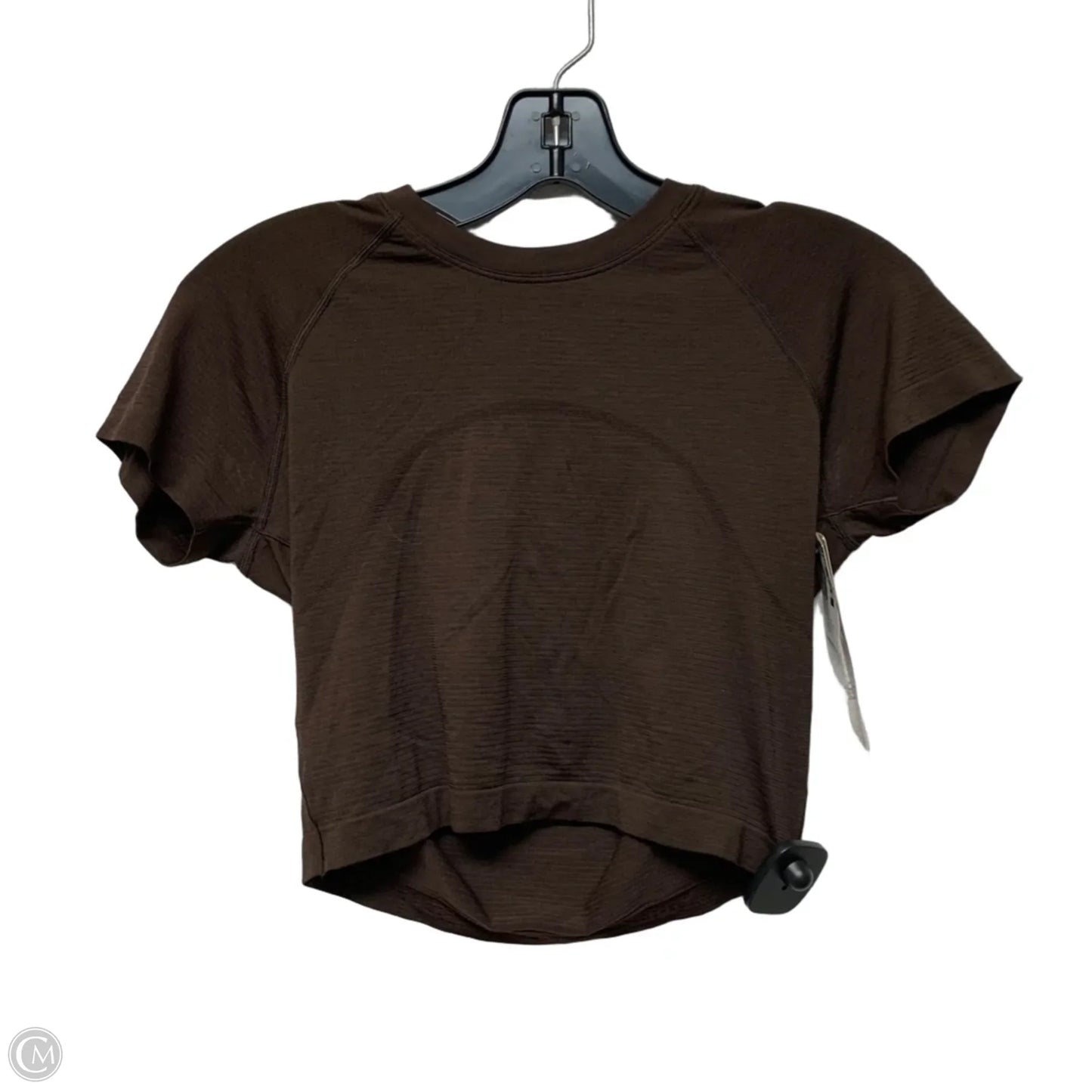Athletic Top Short Sleeve By Lululemon In Brown, Size: S