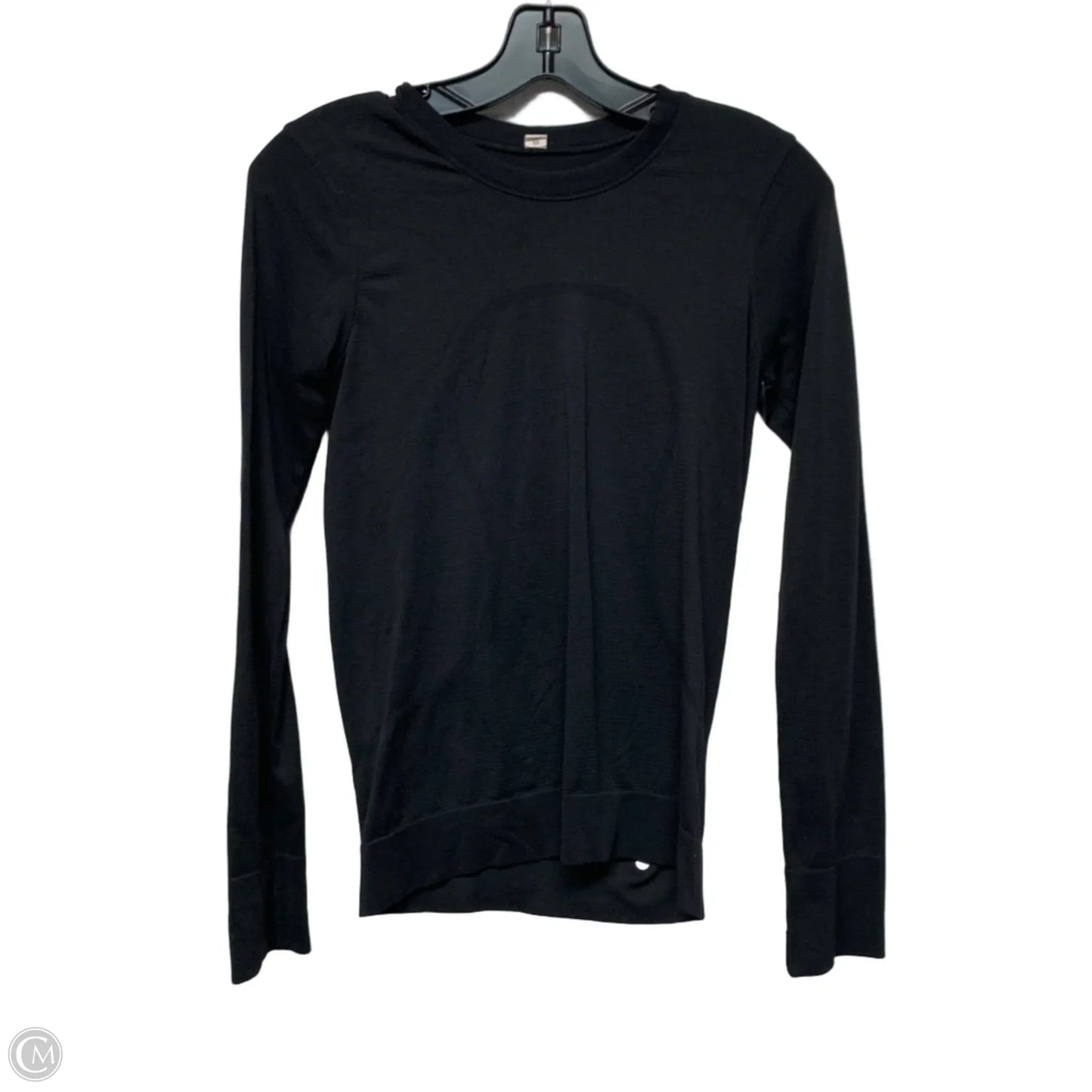 Athletic Top Long Sleeve Crewneck By Lululemon In Black, Size: Xs