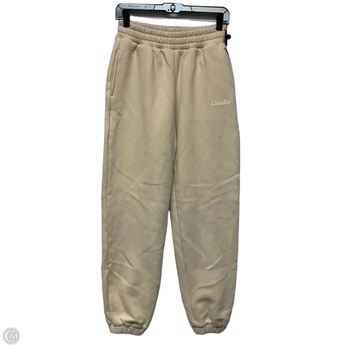 Pants Lounge By Comfrt In Beige, Size: S