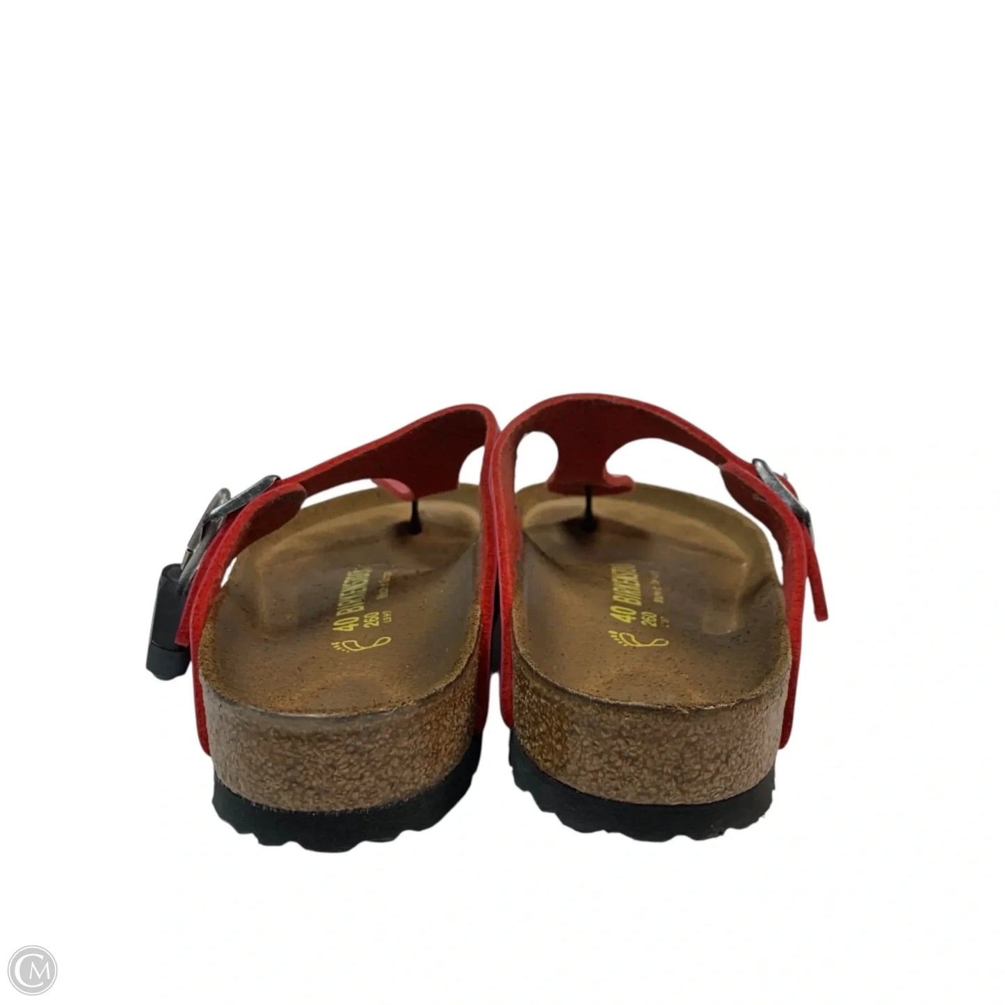 Sandals Flats By Birkenstock In Red, Size: 9