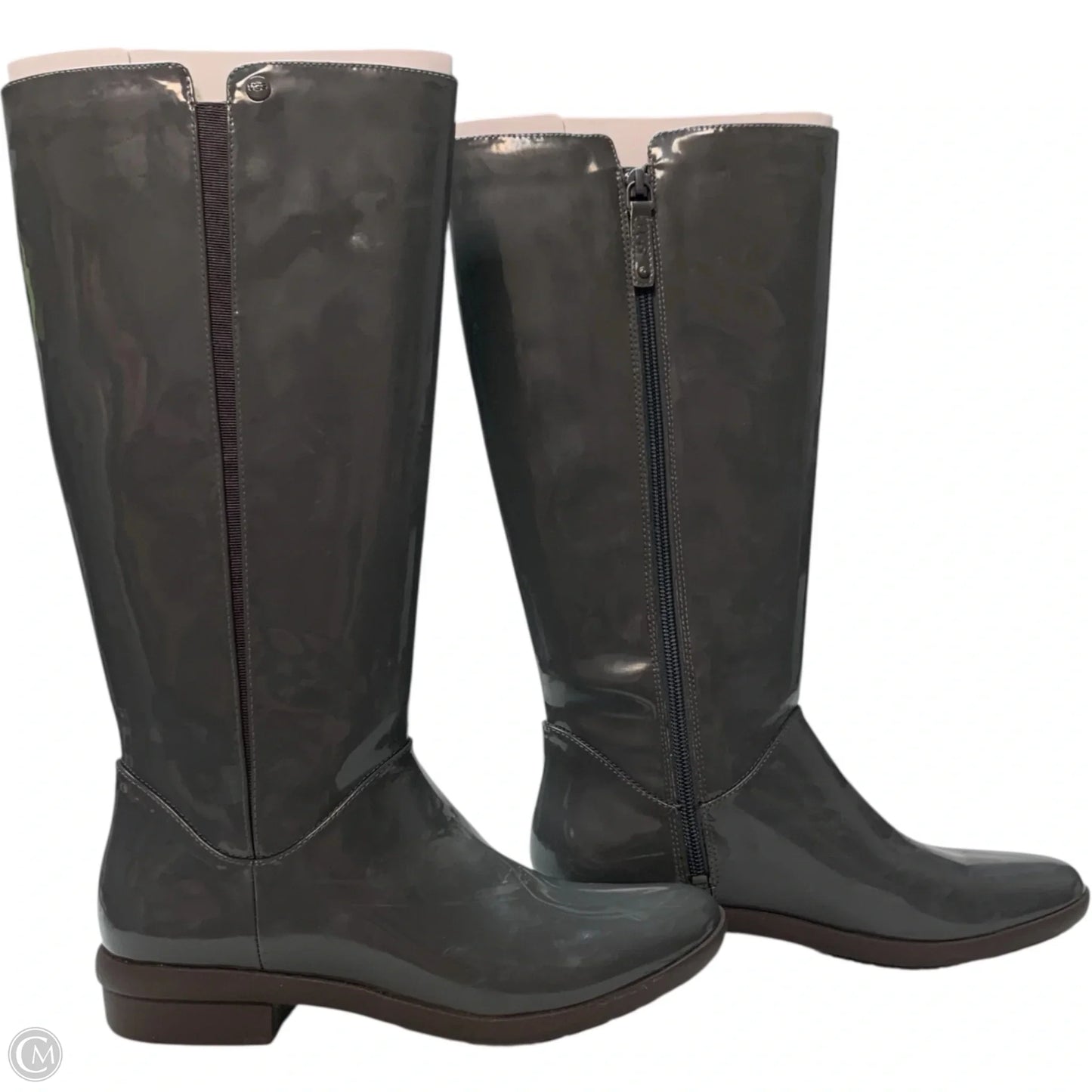 Boots Designer By Ugg In Grey, Size: 8
