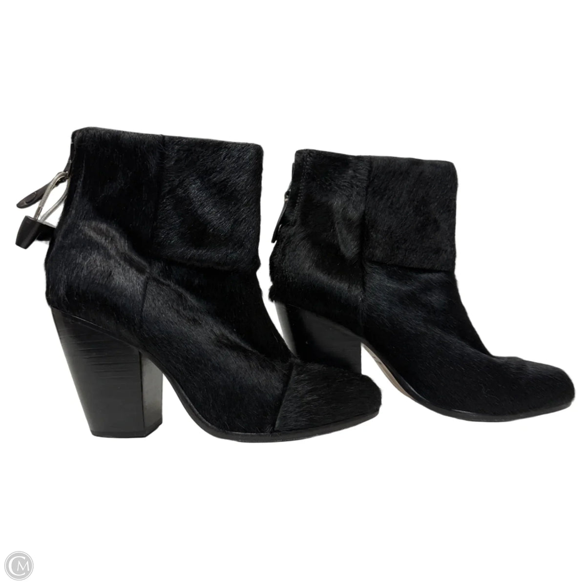 Boots Ankle Heels By Rag And Bone In Black, Size: 8
