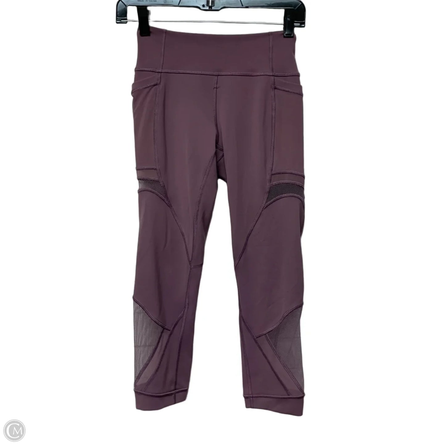 Athletic Leggings Capris By Lululemon In Purple, Size: S