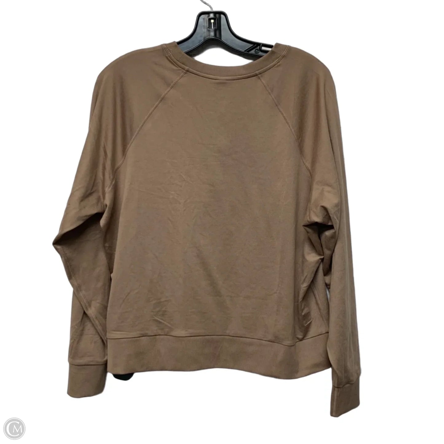 Athletic Top Long Sleeve Crewneck By Vuori In Brown, Size: S