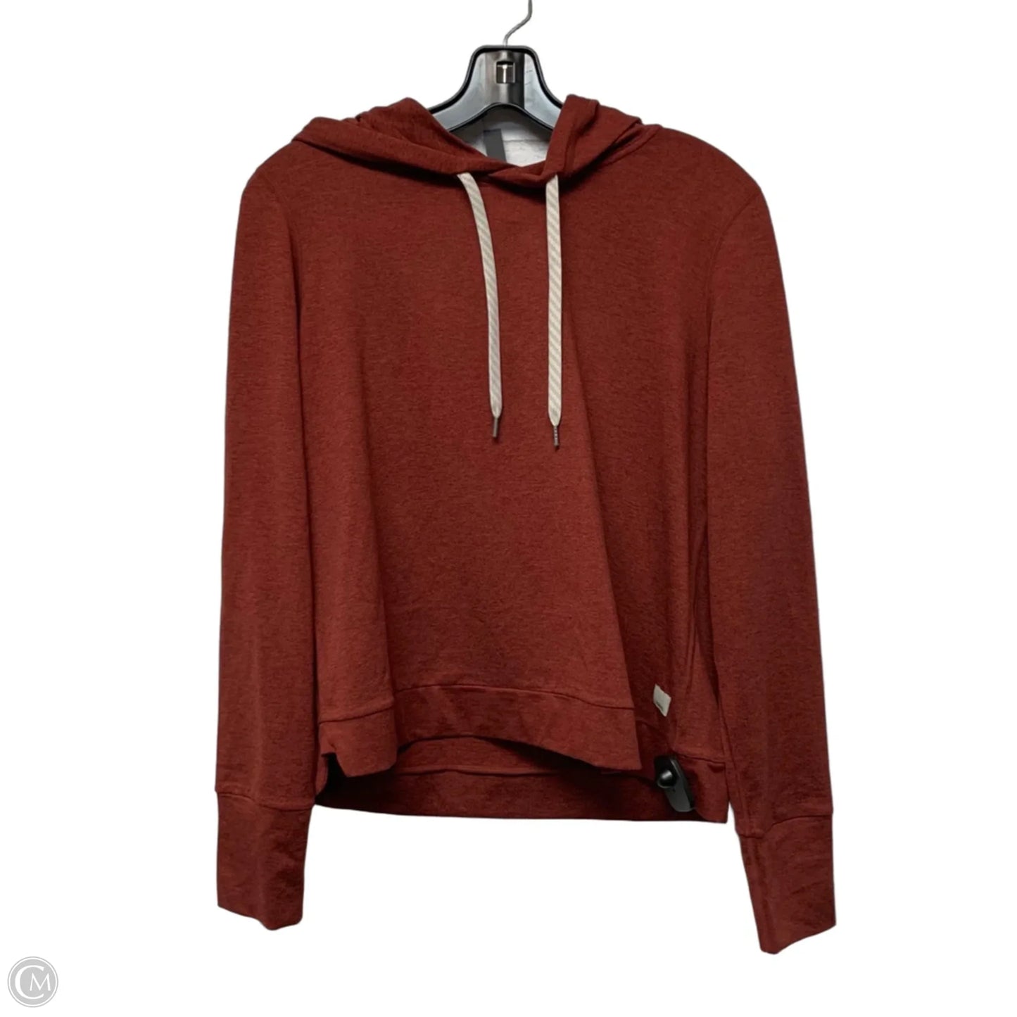 Athletic Top Long Sleeve Hoodie By Vuori In Red, Size: M