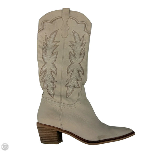 Boots Western By Dolce Vita In Cream, Size: 7.5