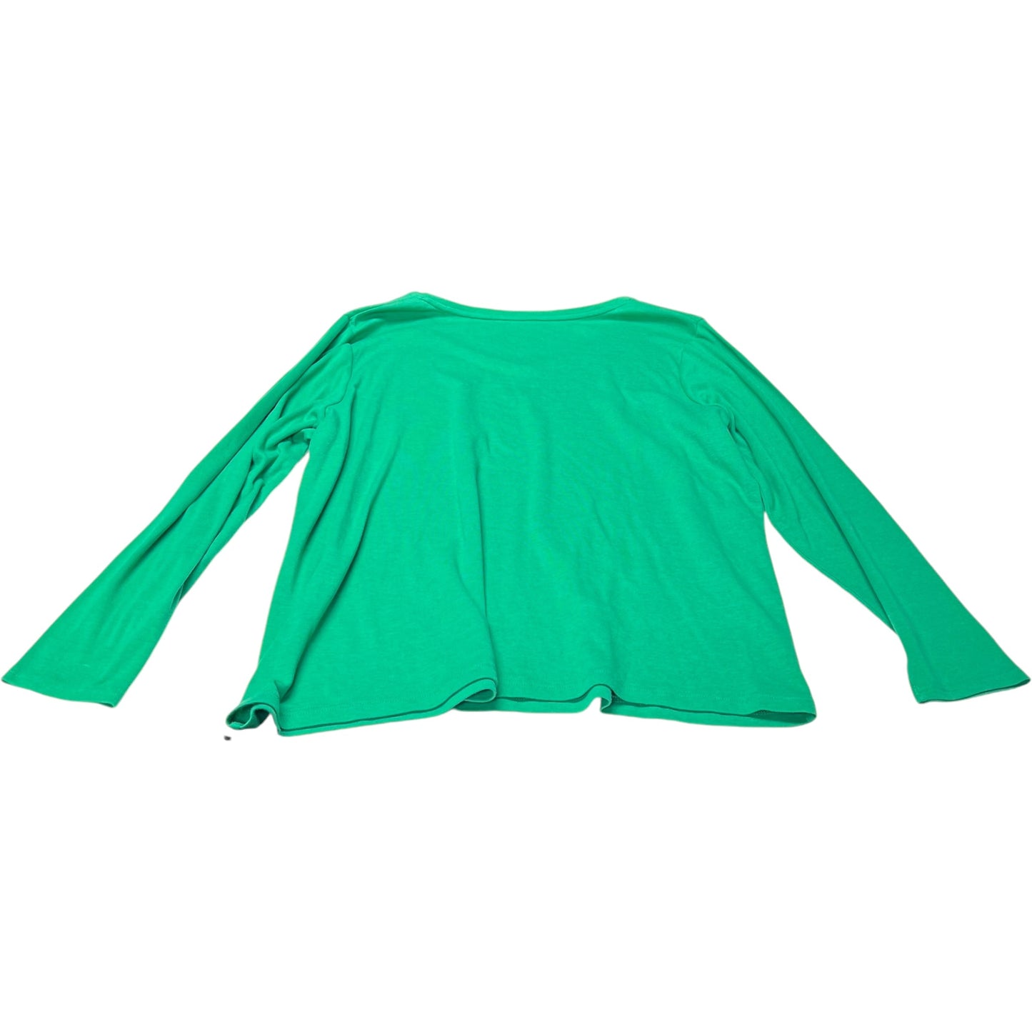 Top Long Sleeve Basic By Croft And Barrow In Green, Size: 2x