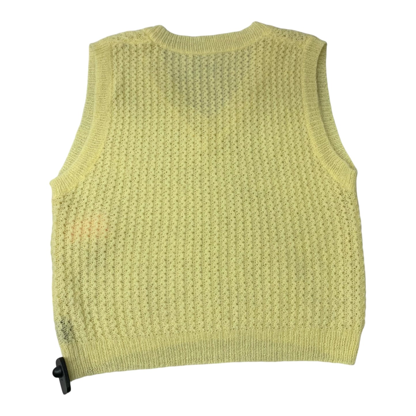 Vest Sweater By Cider In Yellow, Size: M