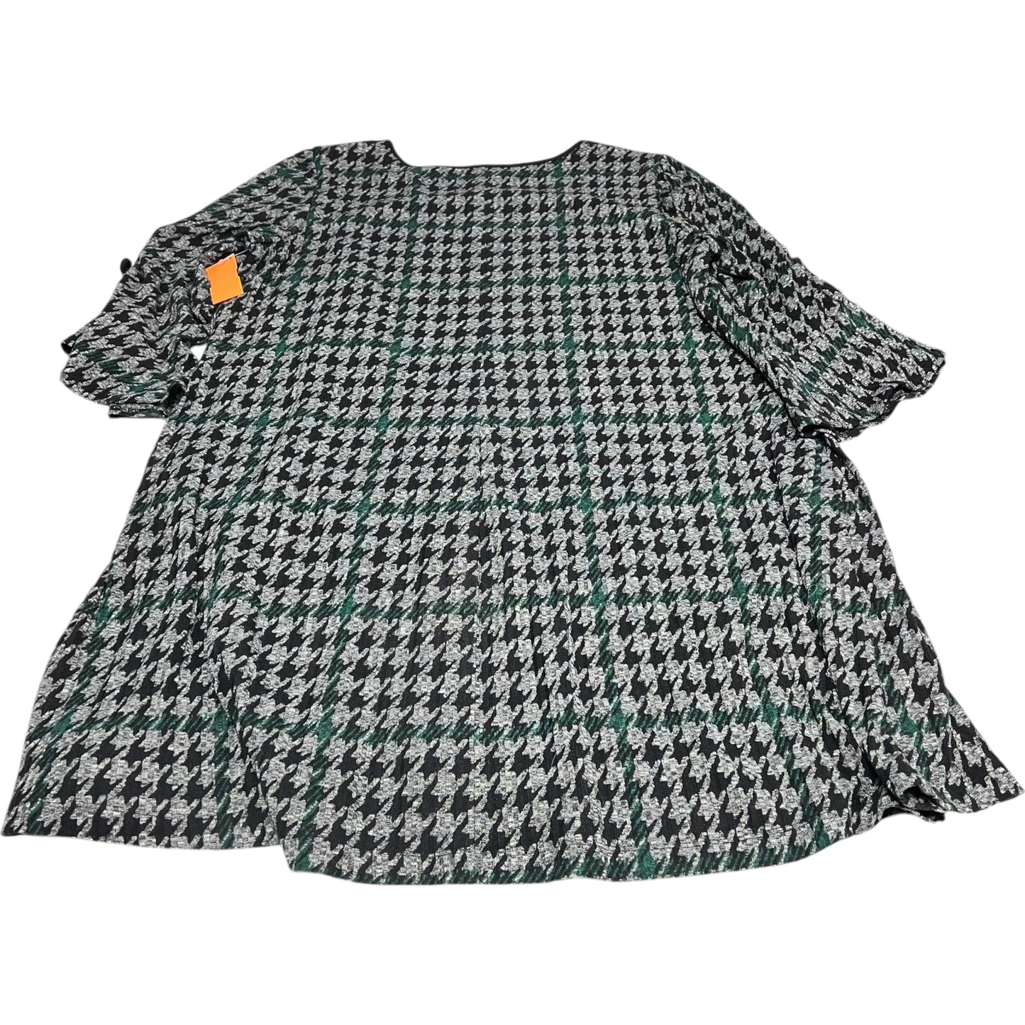 Dress Casual Short By Sandra Darren In Houndstooth, Size: 3x