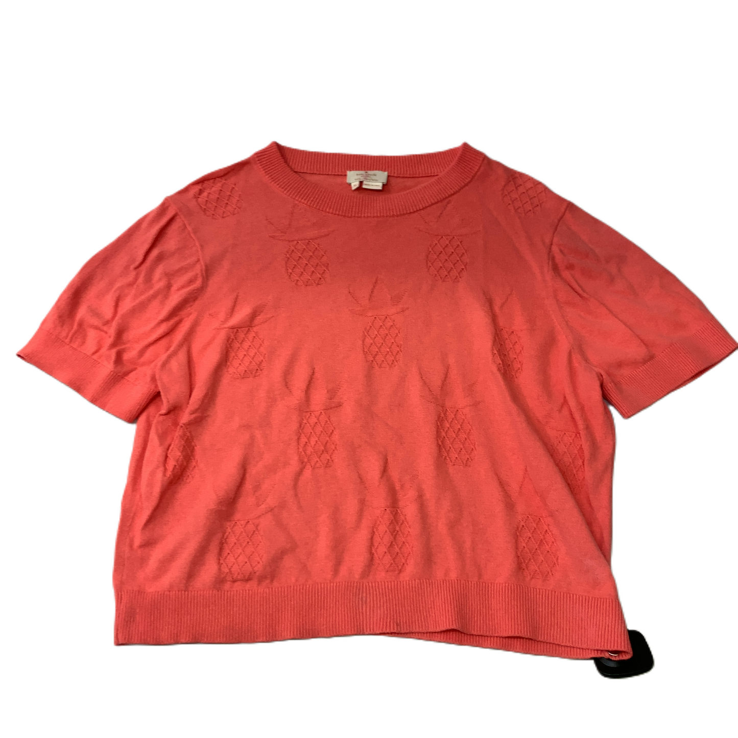 Coral  Top Short Sleeve Designer By Kate Spade  Size: Xl