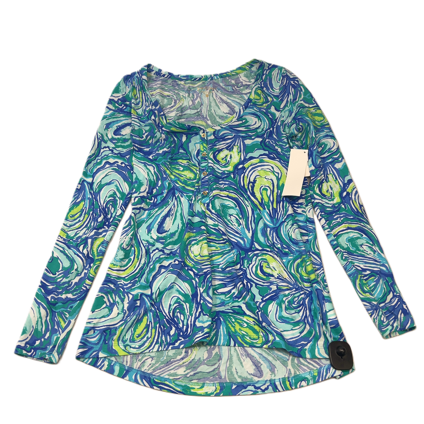 Blue  Top Long Sleeve Designer By Lilly Pulitzer  Size: Xs