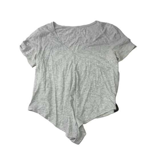 Grey  Athletic Top Short Sleeve By Lululemon  Size: S
