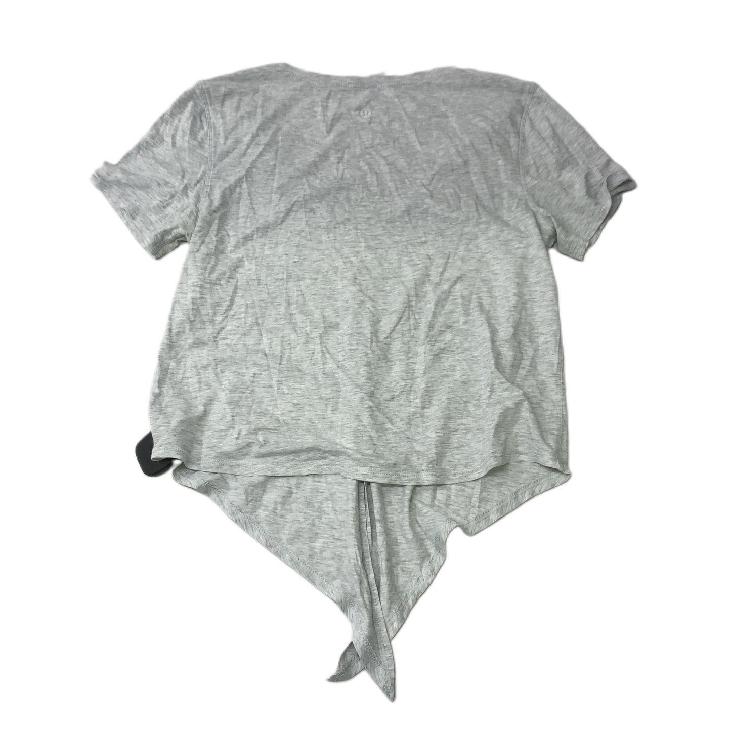 Grey  Athletic Top Short Sleeve By Lululemon  Size: S