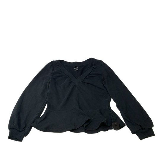 Black  Top Long Sleeve By Maeve  Size: M