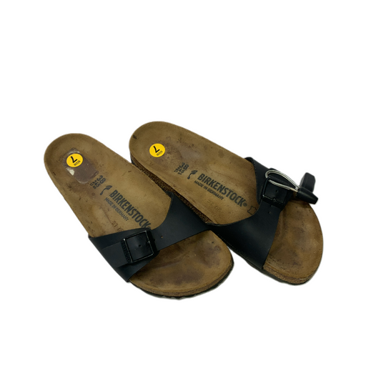 Black  Sandals Flats By Birkenstock  Size: 7