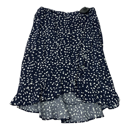 Skirt Mini & Short By J. Crew In Blue & White, Size: Xxs